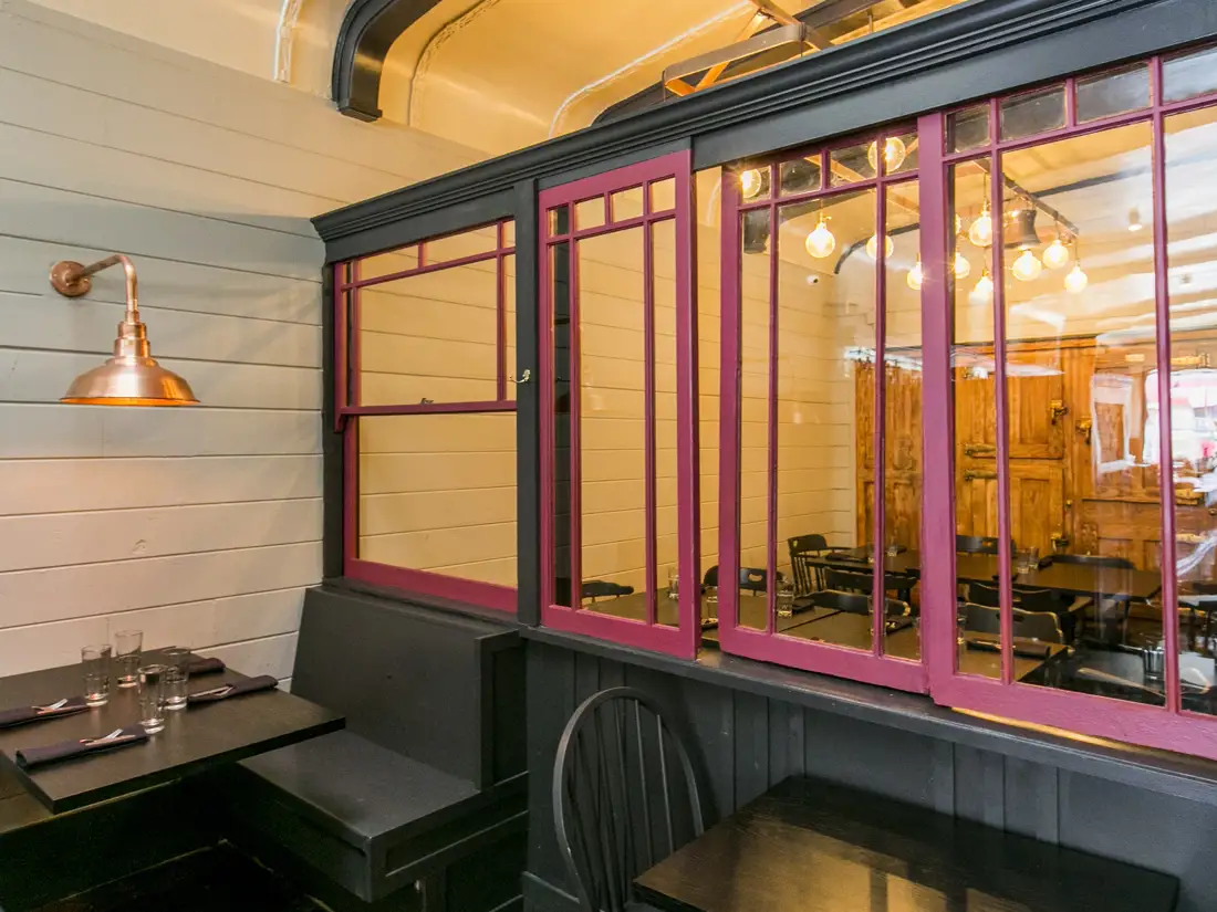 Private dinning room 16 people on two tables or one table of 12 people 
